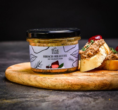 3 x Rillette z jeleního masa s divokým kořením 170 g – Mr.HomeMade