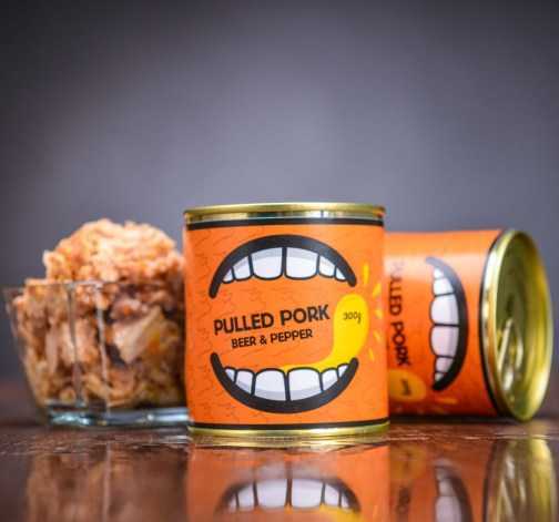 3 x Trhané vepřové maso na pivu s černým pepřem 300 g