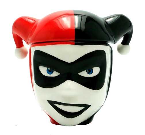 3D hrnek hlava Harley Quinn