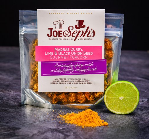 3× Luxusní kořeněný popcorn Joe & Seph's s kari