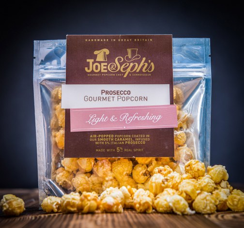 3× Luxusní svěží popcorn Joe & Seph's s příchutí prosecca 32 g