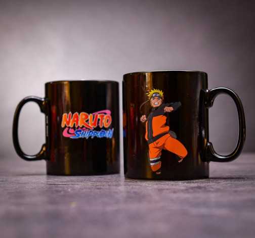 ABYstyle Hrnek Naruto Shippuden Multicloning měnící se poškozený 460 ml