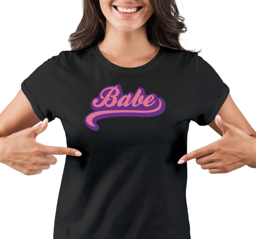 Dámské tričko s potiskem “Babe”