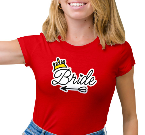 Dámské tričko s potiskem “Bride