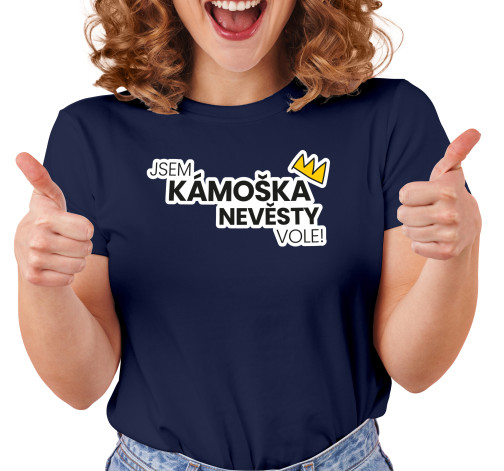 Dámské tričko s potiskem “Jsem kámoška nevěsty