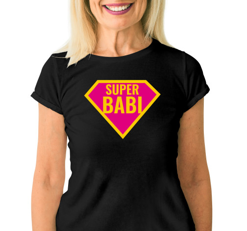 Dámské tričko s potiskem “Super babi”