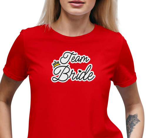 Dámské tričko s potiskem “Team Bride”