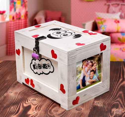 Dívčí truhla Kidboxeo – prázdná