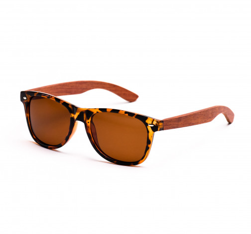 Dřevěné sluneční brýle Classic – hnědé