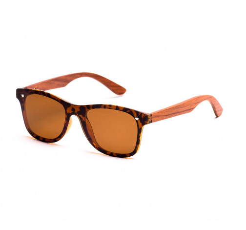 Dřevěné sluneční brýle Luxury – hnědé