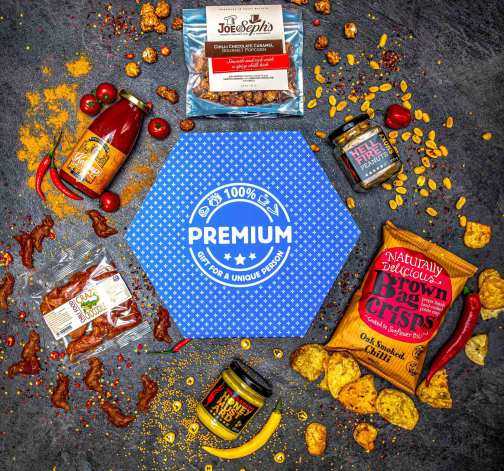 Giftboxeo plné chilli specialit - Modré