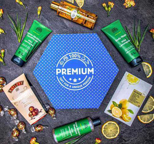 Giftboxeo plné kvalitní kosmetiky Lemon Grass - Modré