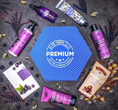 Giftboxeo plné kvalitní kosmetiky Levandule - Modré