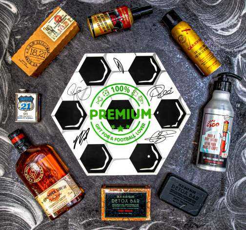 Giftboxeo s luxusní pánskou kosmetikou + luxusní parfém - Fotbalové