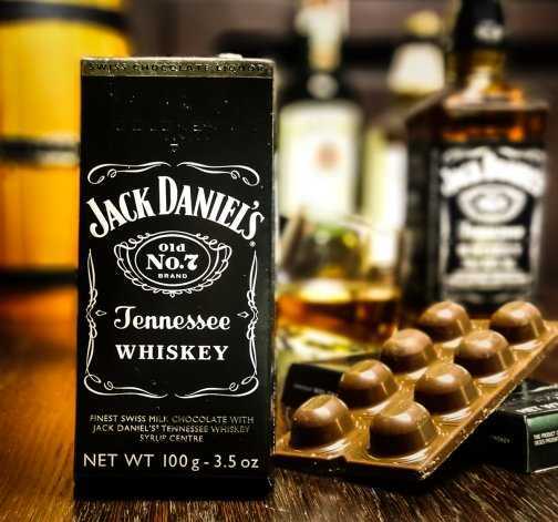 Goldkenn Mléčná čokoláda plněná Whisky Jack Daniels 100g