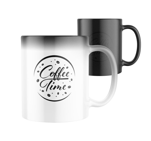 Magický keramický hrnek s potiskem Coffee time