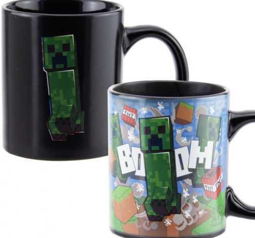 Měnící se hrnek Minecraft Creeper