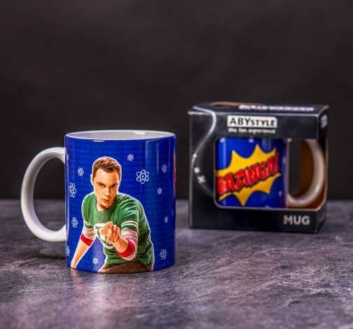 Modrý hrnek The Big Bang Theory “Bazinga”