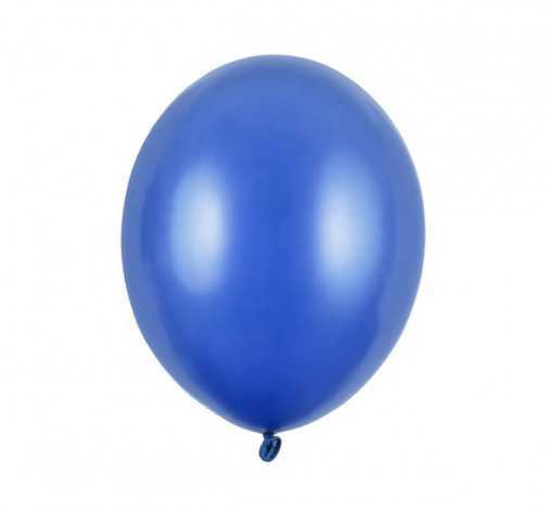 Nafukovací metalické balónky z latexu - modré 20 ks