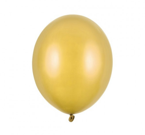 Nafukovací metalické balónky z latexu - zlatá 10 ks