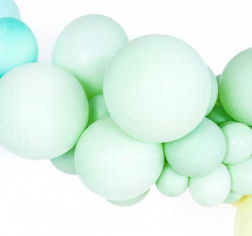 Nafukovací pastelové balónky z latexu - pistáciové 100 ks