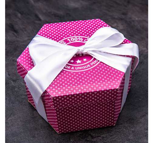 Ozdobná bílá mašle na Giftboxeo - Fialové