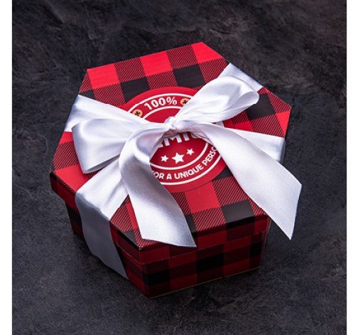 Ozdobná bílá mašle na Giftboxeo - Flanelové