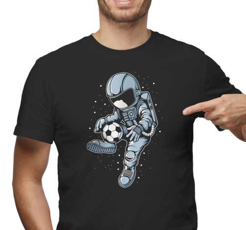 Pánské tričko s potiskem “Astronaut fotbalista”