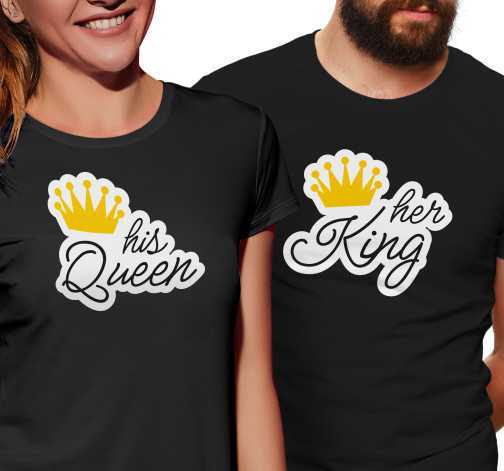 Pánské tričko s potiskem “Her King”