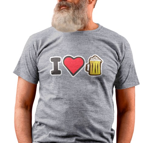 Pánské tričko s potiskem “I❤ ️️”