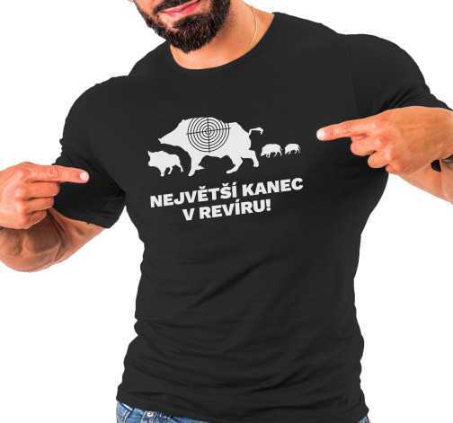 Pánské tričko s potiskem “Největší kanec”