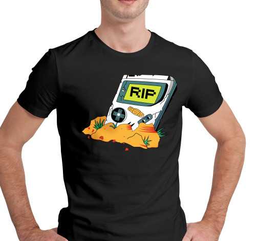 Pánské tričko s potiskem “RIP Gameboy”