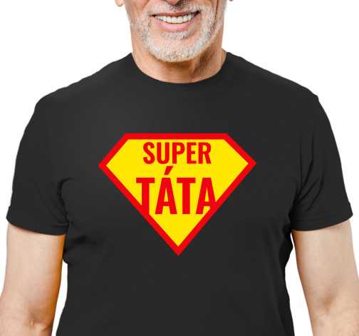 Pánské tričko s potiskem “Super táta”