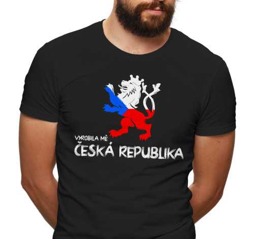 Pánské tričko s potiskem “Vyrobila mě Česká republika”