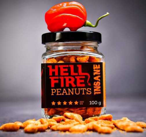 Pekelně ostré arašídy s papričkou Carolina Reaper – Insane 100 g