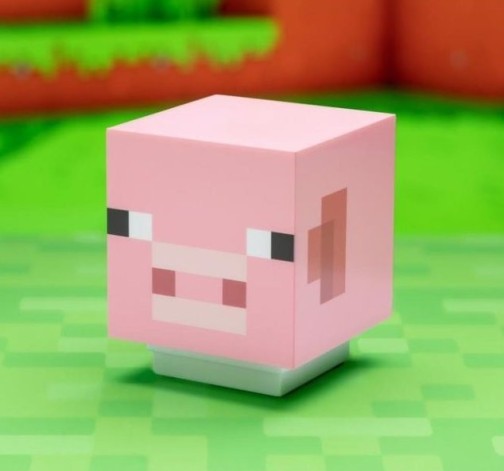 Stolní lampa se zvukem – Minecraft prasátko