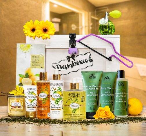 Truhla s luxusní kosmetikou – verbena s green matcha