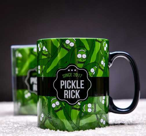 Velký keramický hrnek Pickle Rick