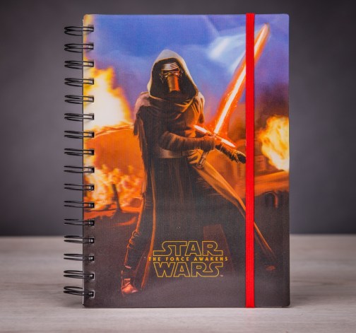 Zápisník Star Wars v kroužkové vazbě s měnícími se deskami
