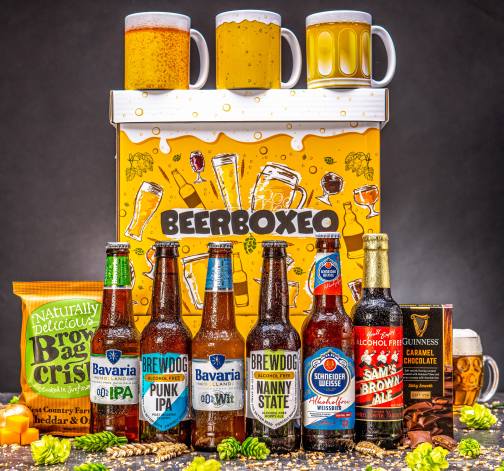 Beerboxeo plné NEALKO pivních speciálů s pivním Hrnkem