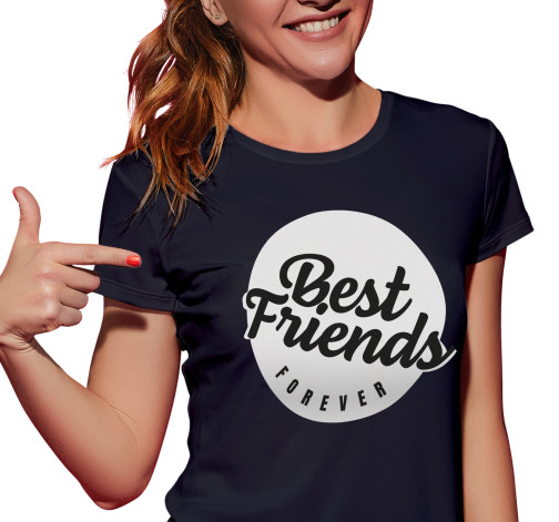 Dámské tričko s potiskem “Nejlepší kamarádky navždy”