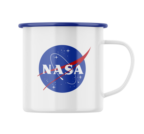 Smaltovaný hrnek s potiskem Nasa