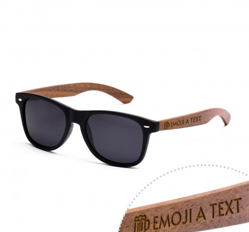 Dřevěné sluneční brýle Classic černé