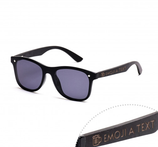 Dřevěné sluneční brýle Luxury černé