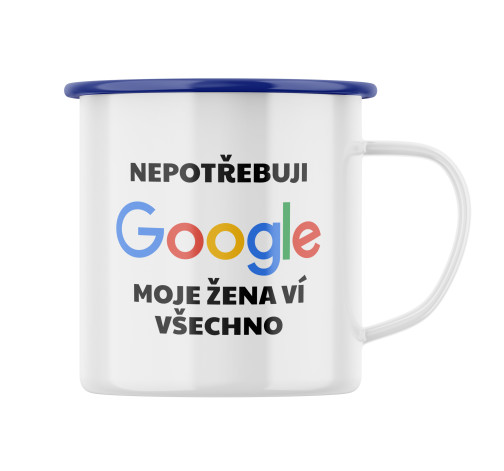 Plecháček s potiskem Nepotřebuji Google