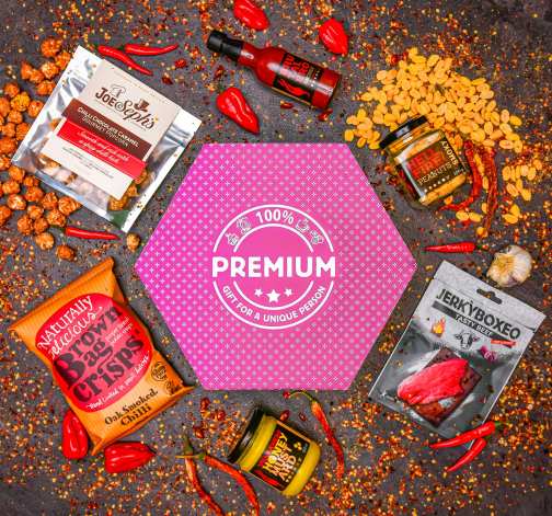 Giftboxeo plné chilli specialit - Fialové