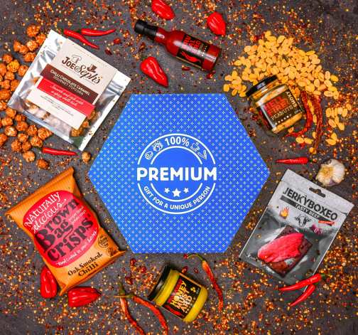 Giftboxeo plné chilli specialit - Modré