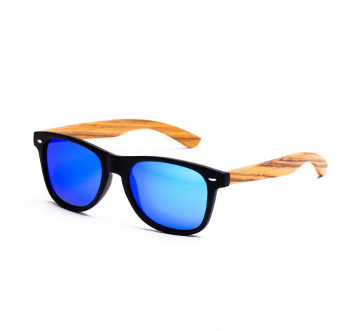 Dřevěné sluneční brýle Classic – modré