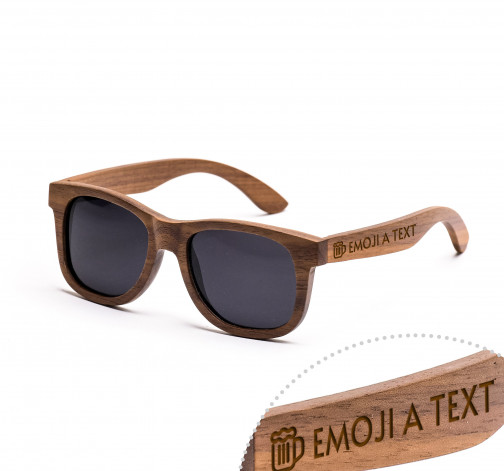 Dřevěné sluneční brýle Wood černé