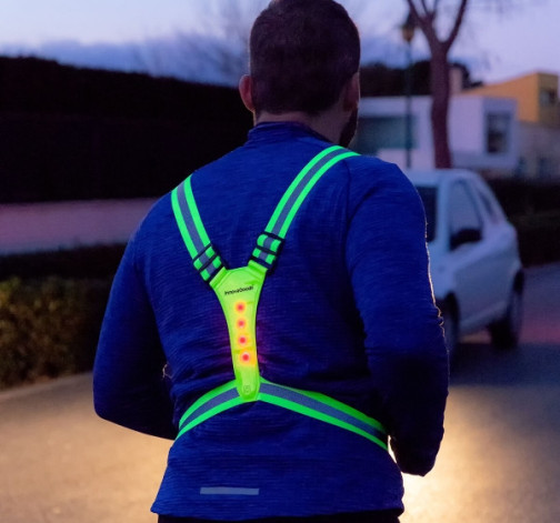 LED sportovní popruhy